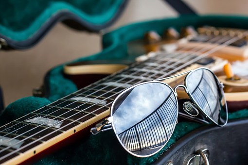 ElectricGuitar Case Sunglasses Stock001