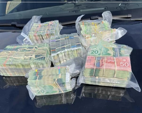 Cash seized during traffic stop