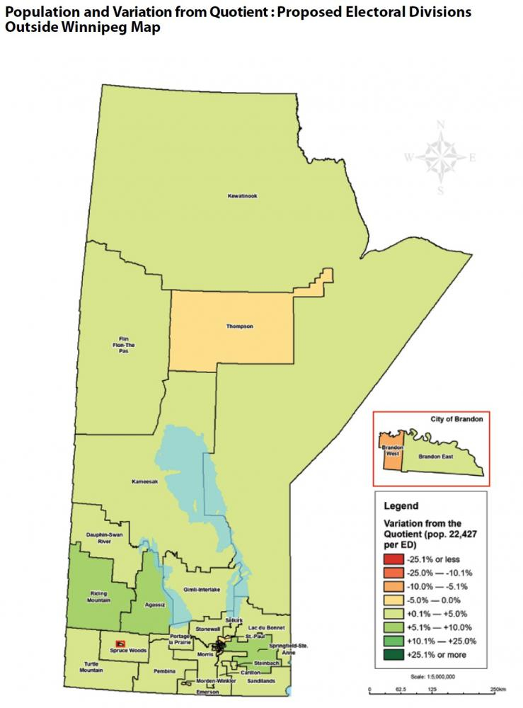 PopulationAndVariationFromQuotient ProposedElectoralDivisionsOutsideWinnipegMap May2018 ArtworkImage001A