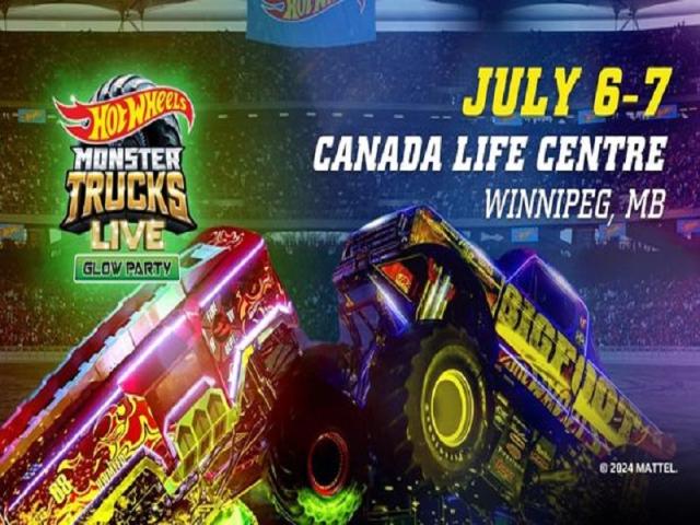 Hot Wheels Monster Trucks Live Glow Party in Winnipeg