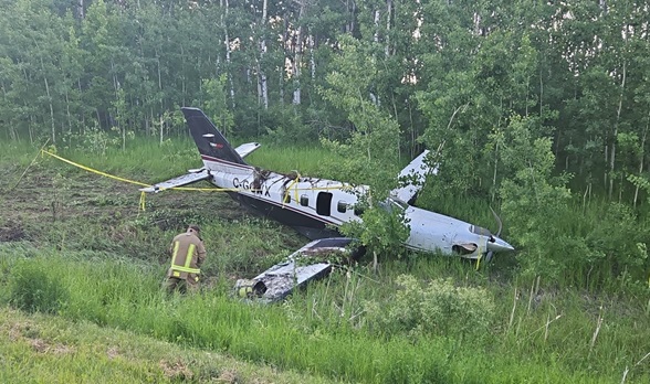 Plane Crashes Near Sandy Lake