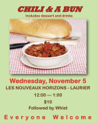 Laurier New Horizons Chili on a Bun Fundraiser.jpg