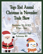 November 12th, Togo Christmas Craft Sale.jpg