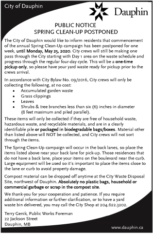 Spring Cleanup Press Release