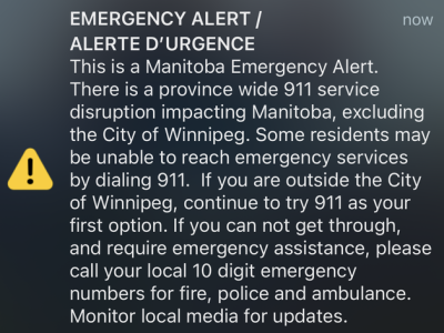 911 Outage Prompts Emergency Alert