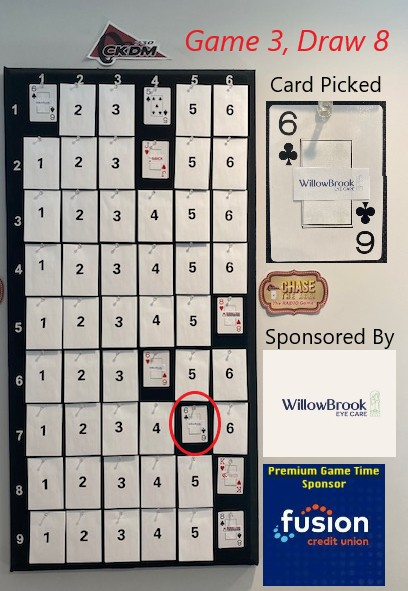 Thursday, August 27th, Game 3 - Draw 8