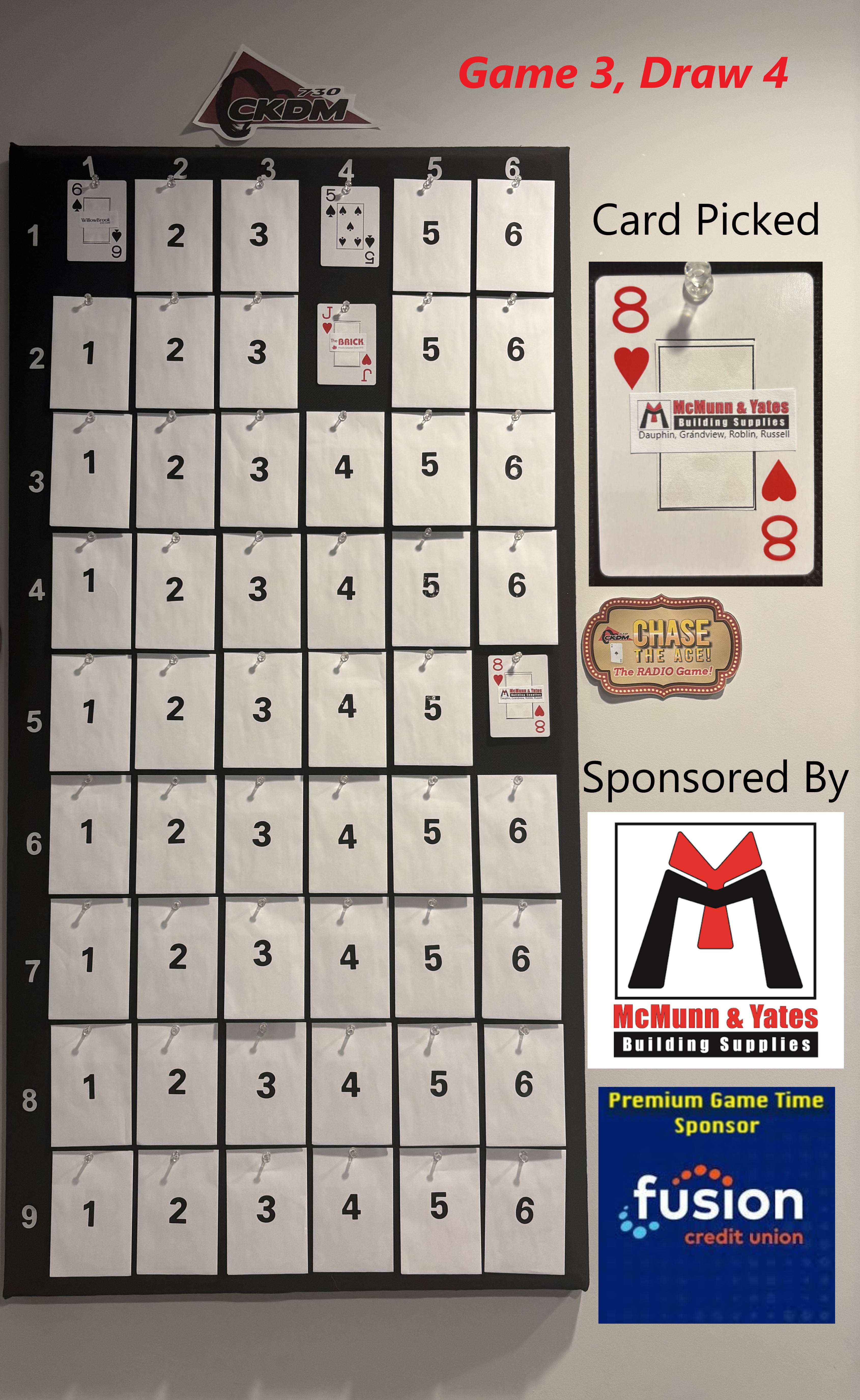 Tuesday, August 25th, Game 3 - Draw 4