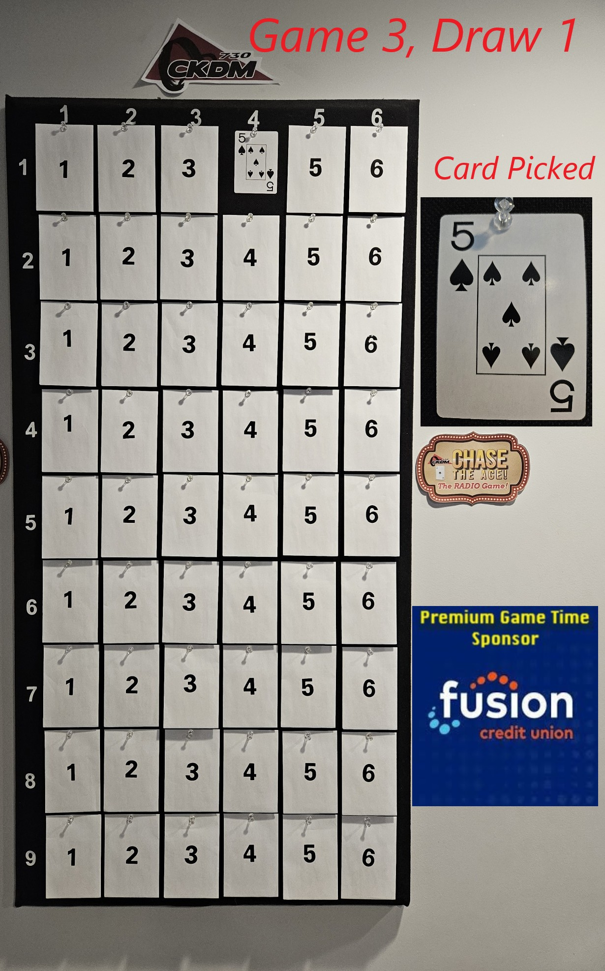 Monday, August 24th, Game 3 - Draw 1