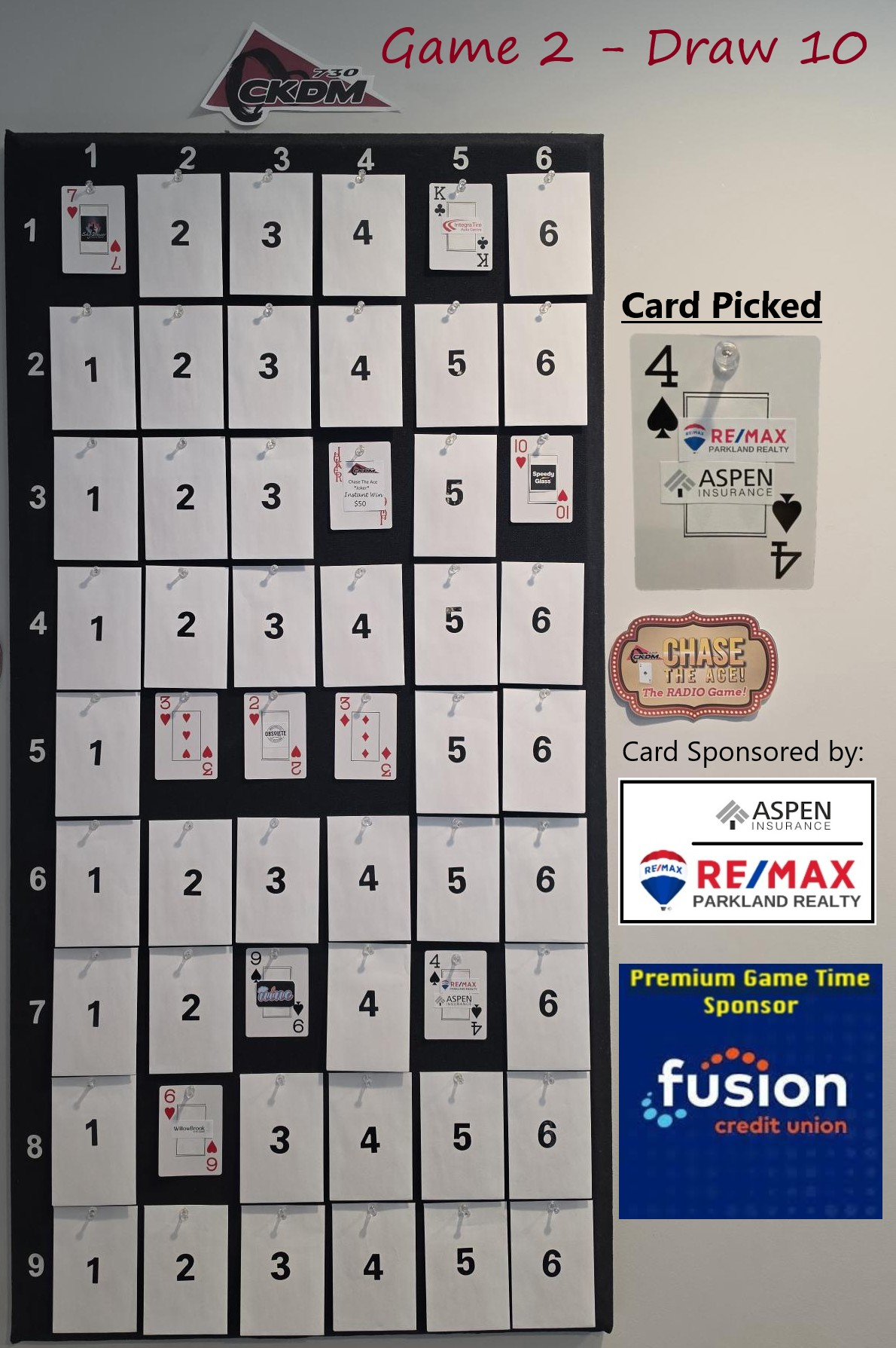 Friday, July 31st: Game 2 - Draw 10