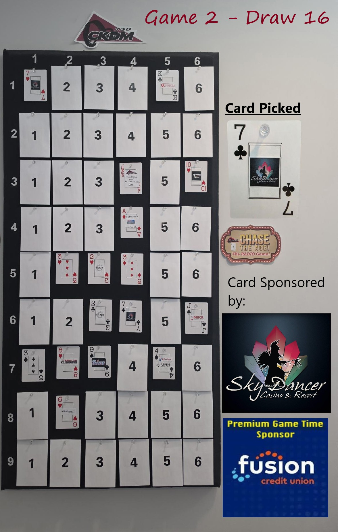 Thursday, August 6th: Game 2 - Draw 16