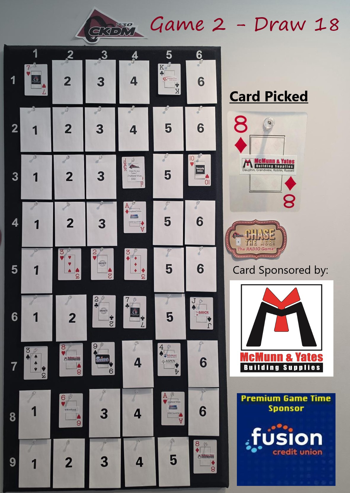Friday, August 7th: Game 2 - Draw 18