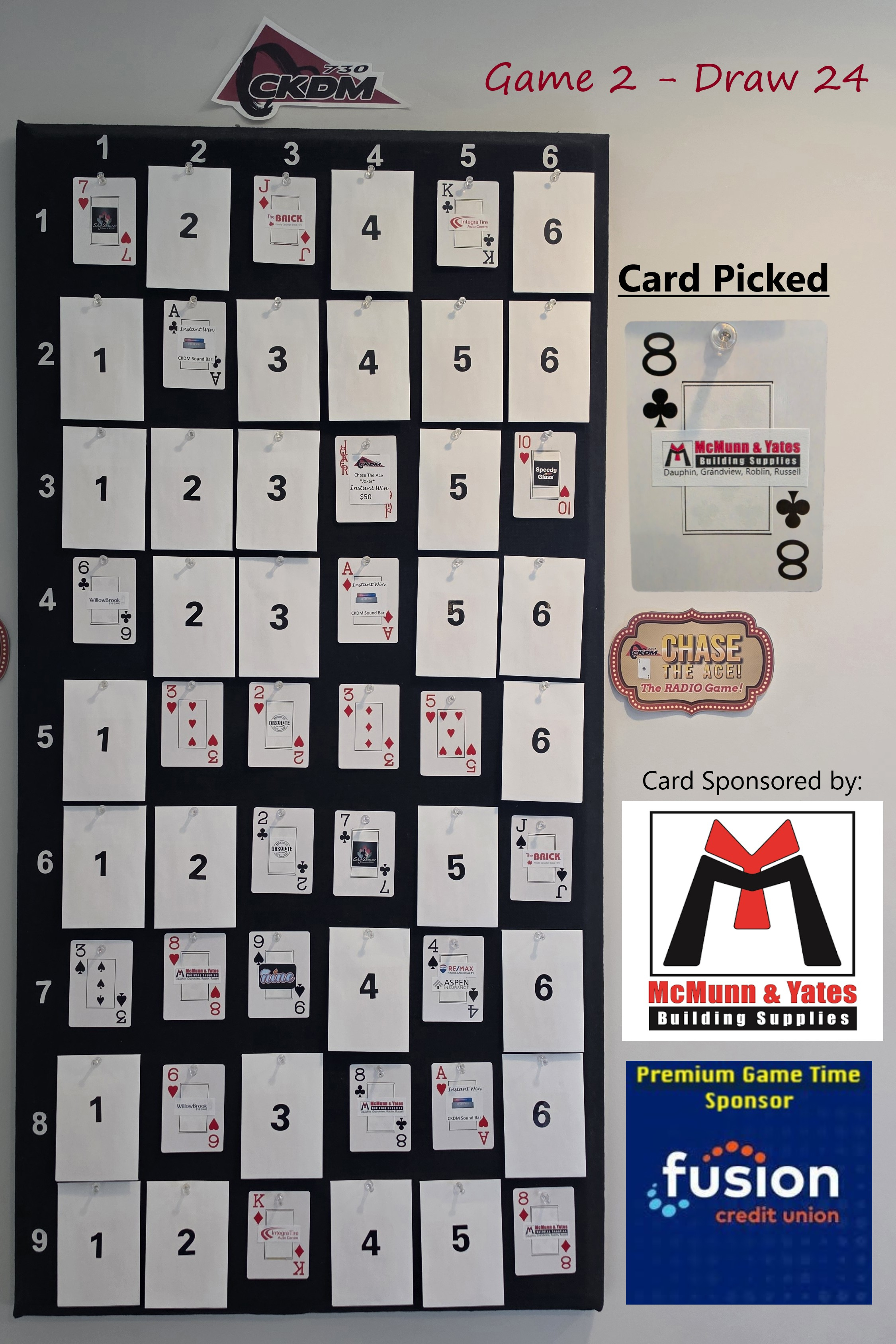 Wednesday, August 12th: Game 2 - Draw 24